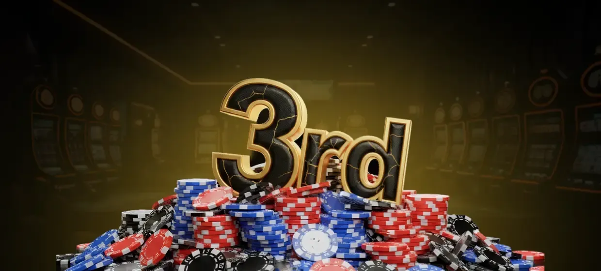 3rd deposit bonus 75% up to 500 EUR + 150 FS